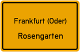 Ortseingangsschild Rosengarten